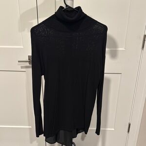 Elegant Black Turtleneck Top